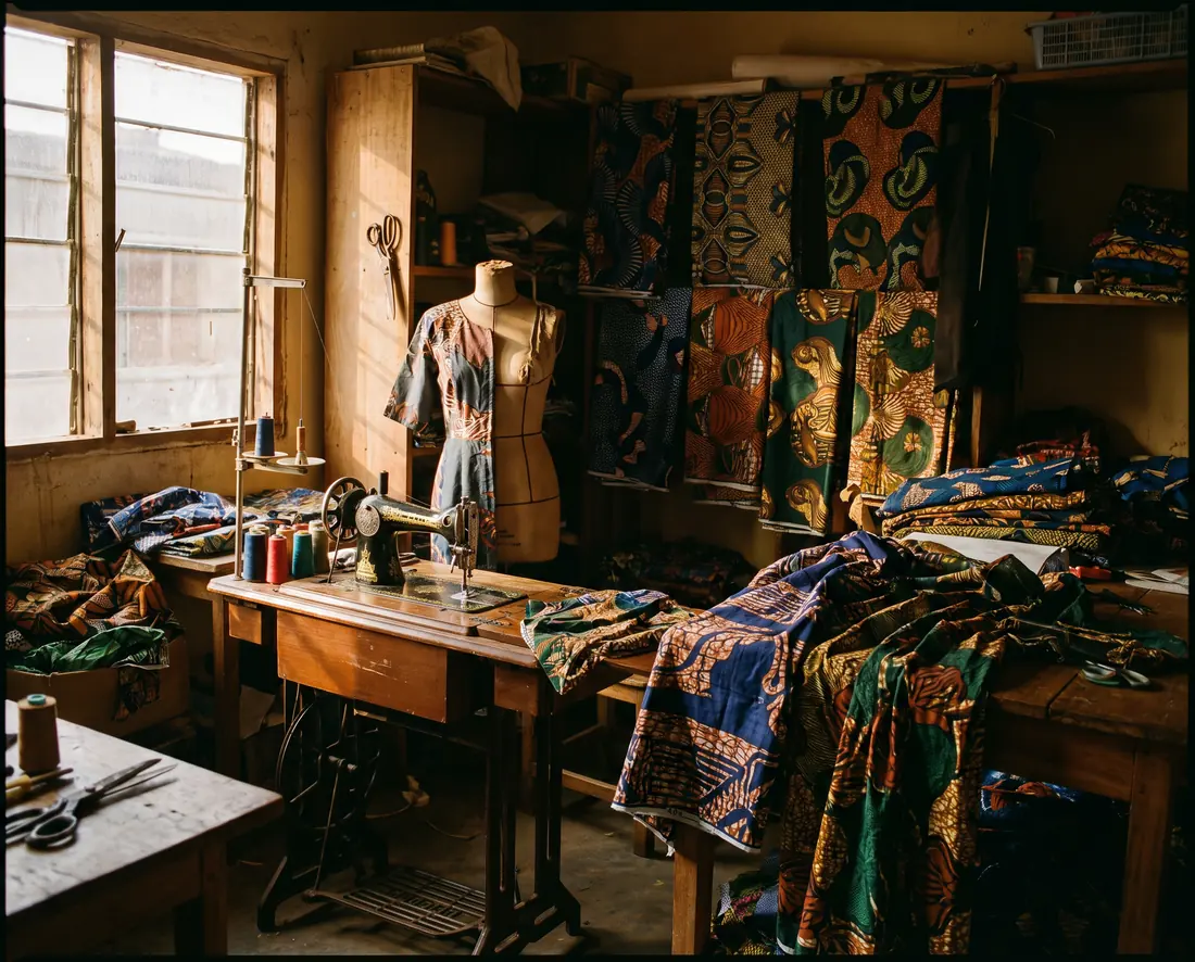 L'atelier de couture à Cotonou